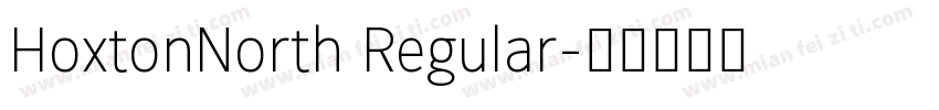 HoxtonNorth Regular字体转换